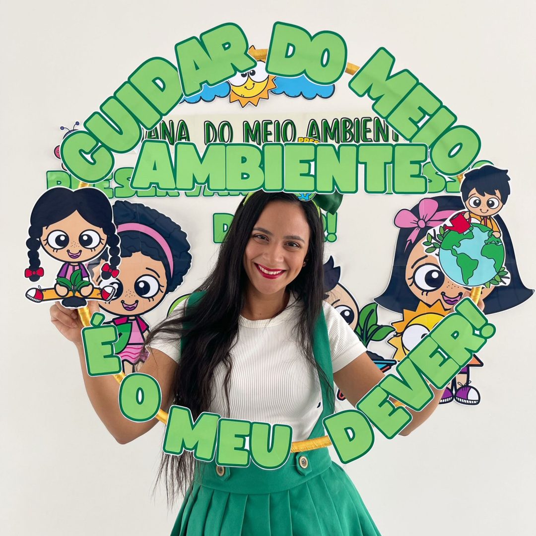 Painel decorativo + moldura para fotos meio ambiente