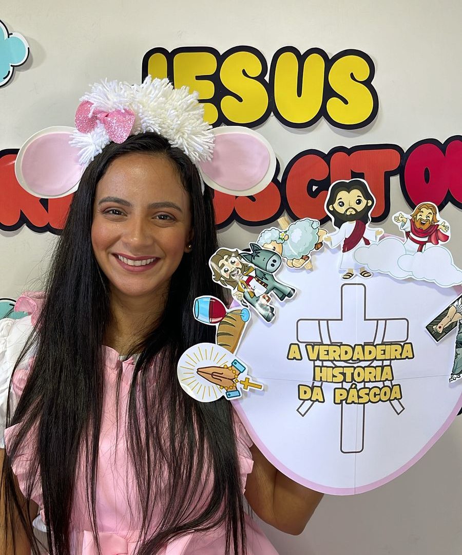 História na luva: Verdadeira Páscoa + Painel decorativo